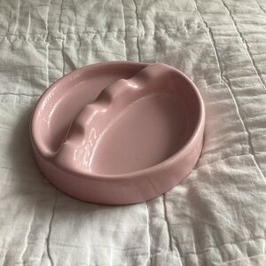 LIGHT PINK CERAMIC 80’S  LOOK ASHTRAY/TRINKET DISH CATCH-ALL